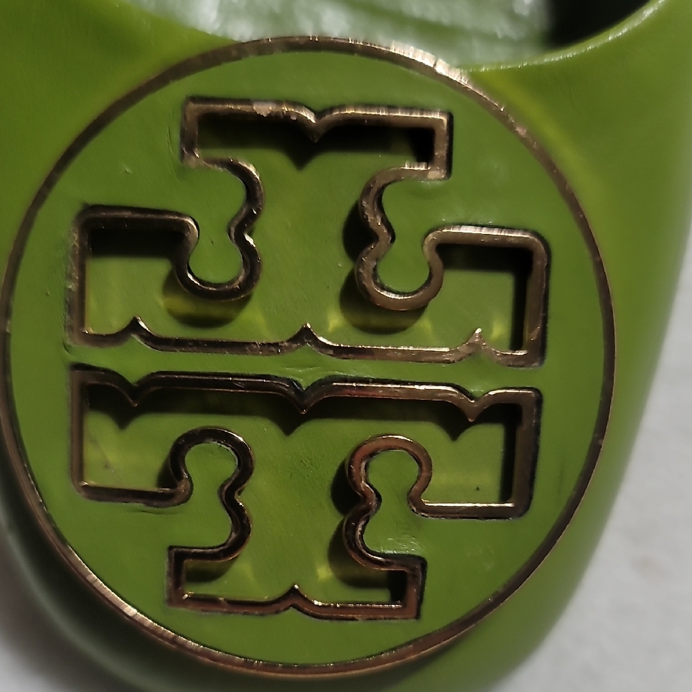Tory Burch Olive Green Logo Accessory